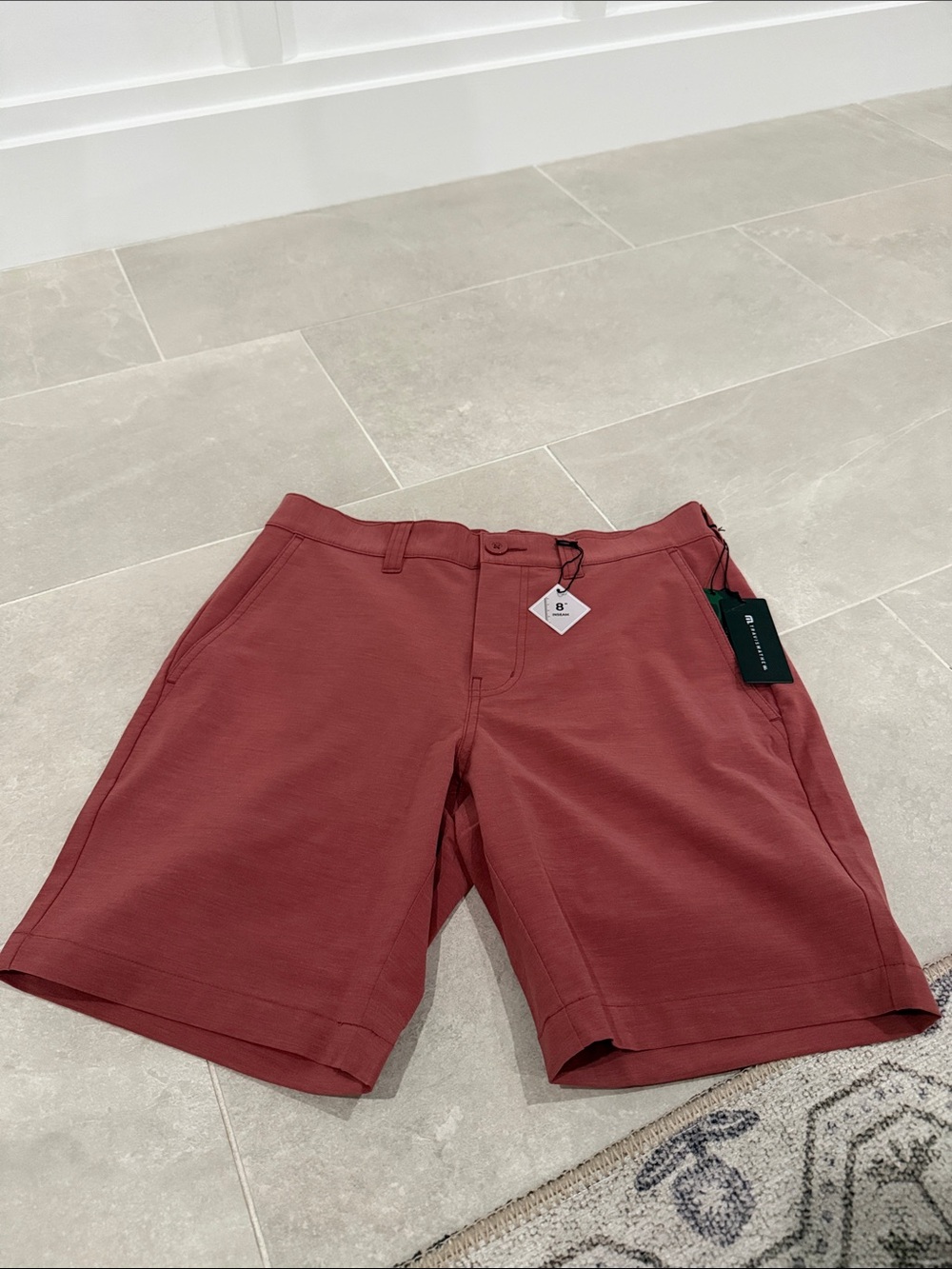 Travis Mathew Men's Flat Front Golf Shorts - Brick Red *NWT*